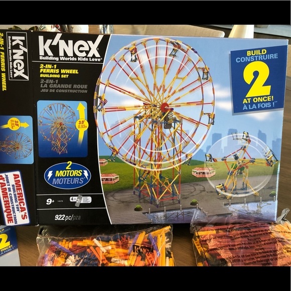 K'NEX Ferris Wheel 2-in-1 Build Set (922 PIECE) new- open box - Picture 6 of 7